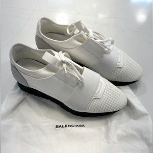 Balenciaga Race Runners EU 39 White & Green EUC